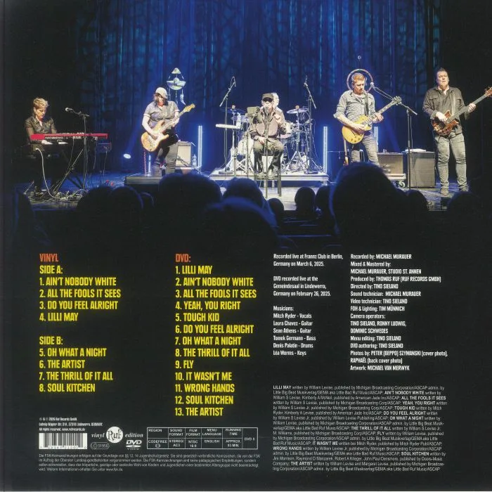 Back cover — Mitch RYDER — Songs From The Road