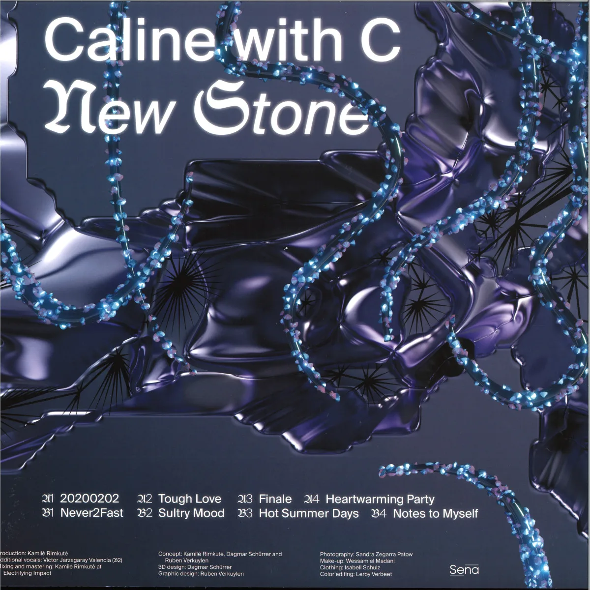 Обратная сторона обложки — Caline With C — New Stone LP