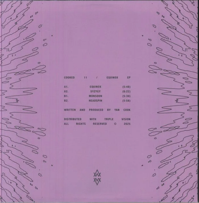 Back cover — Yan COOK — Equinox EP