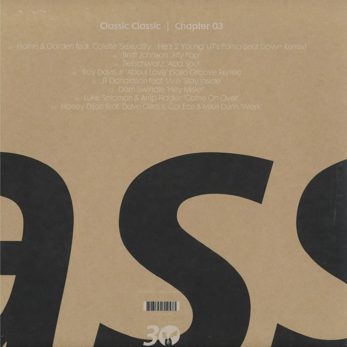 Обратная сторона обложки — Various — Classic Classic Chapter 03 (2x12")