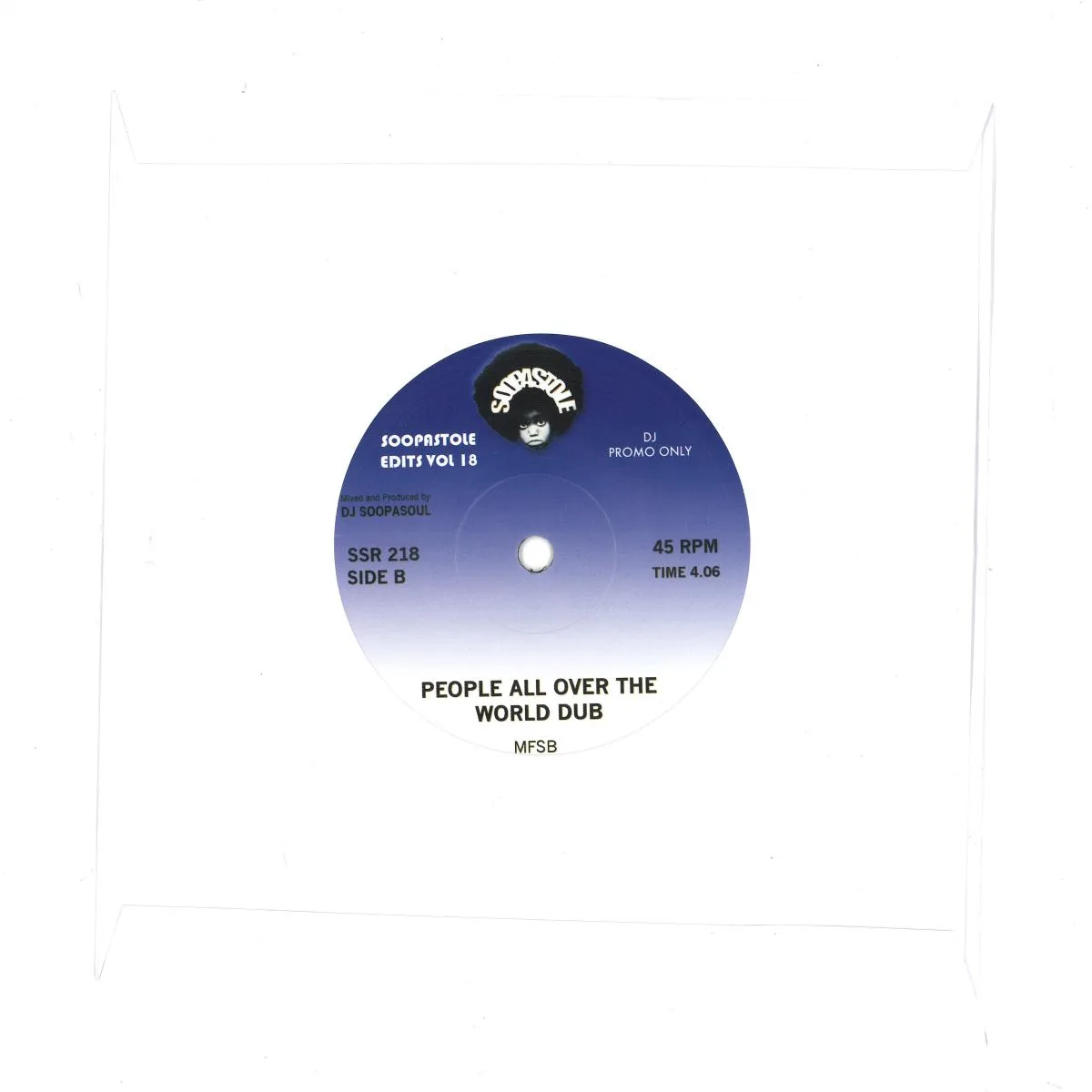 Back cover — BEASTIE BOYS vs MFSB — CHECK IT OUT PEOPLE / PEOPLE ALL OVER THE WORLD DUB (7")