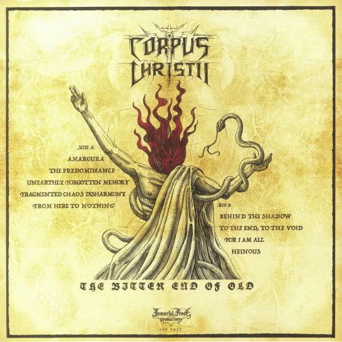 Обратная сторона обложки — CORPUS CHRISTII — The Bitter End Of Old