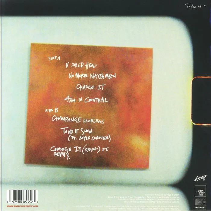 Back cover — ENNY — We Go Again (Record Store Day RSD 2024)