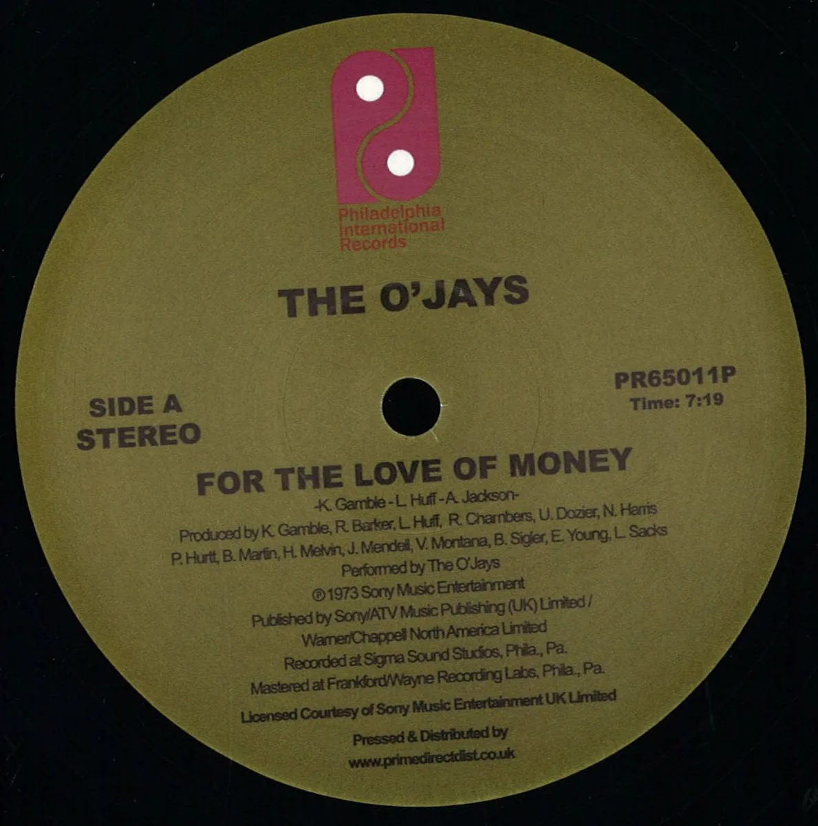 The O'jays — For the Love of Money / Darlin' Darlin' Baby (Sweet, Tender, Love)
