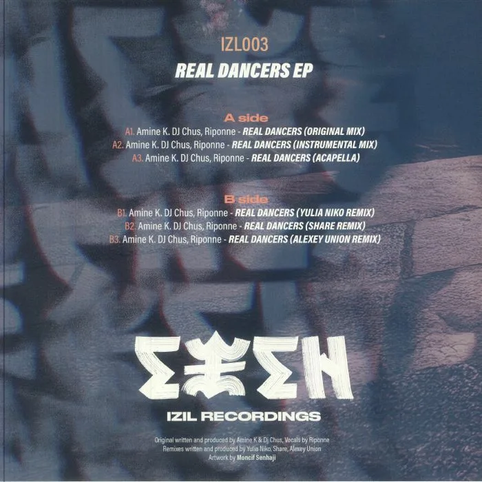 Back cover — AMINE K / DJ CHUS / RIPONNE — Real Dancers EP