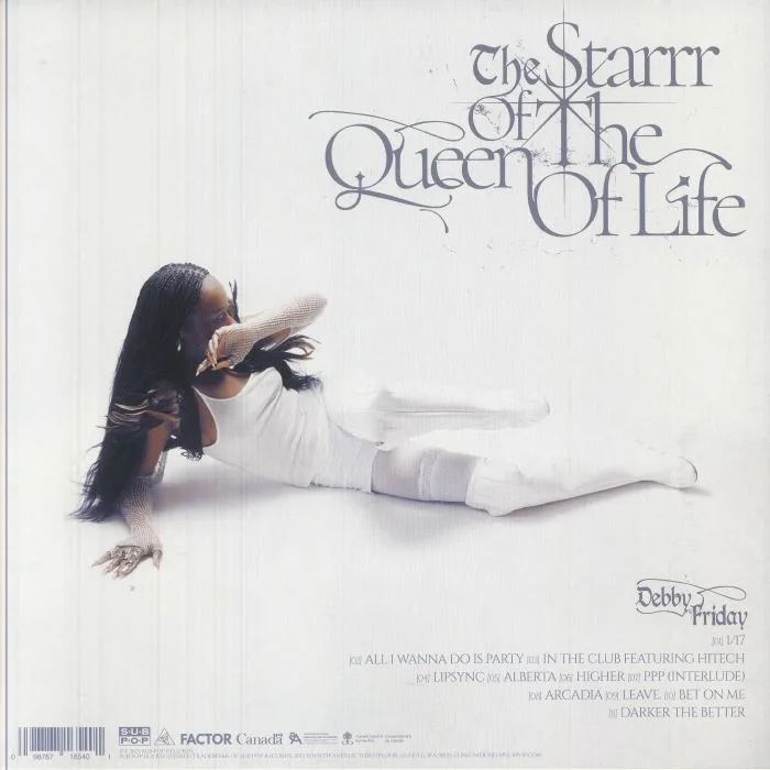 Обратная сторона обложки — Debby FRIDAY — The Starrr Of The Queen Of Life