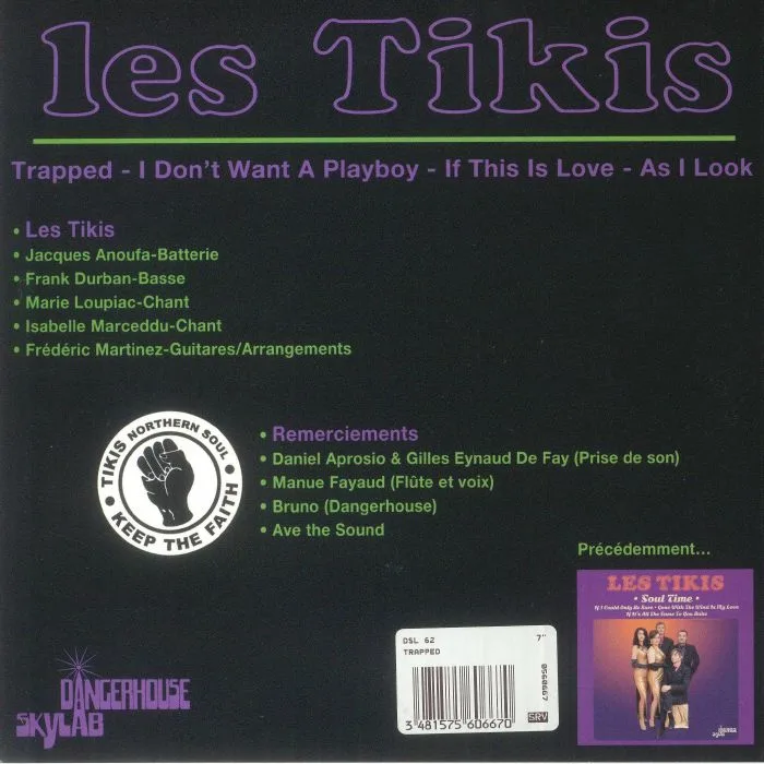 Back cover — LES TIKIS — Trapped