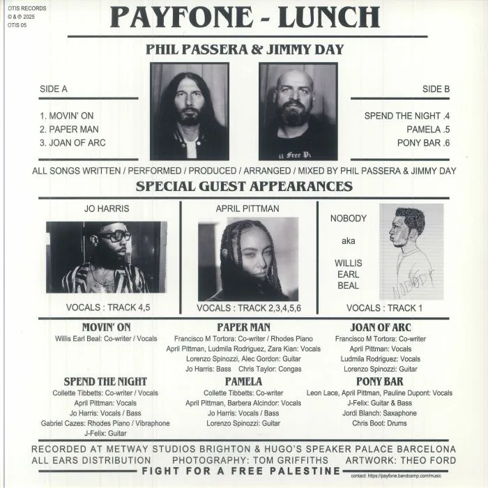 Back cover — PAYFONE — Lunch