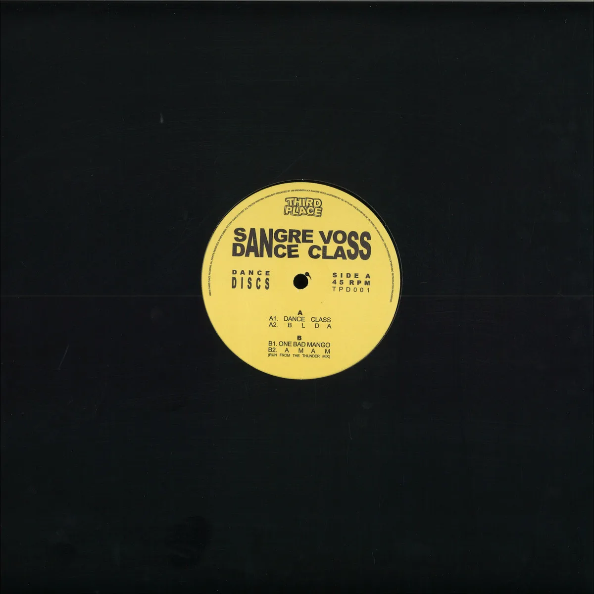 Back cover — Sange Voss — Dance Class EP