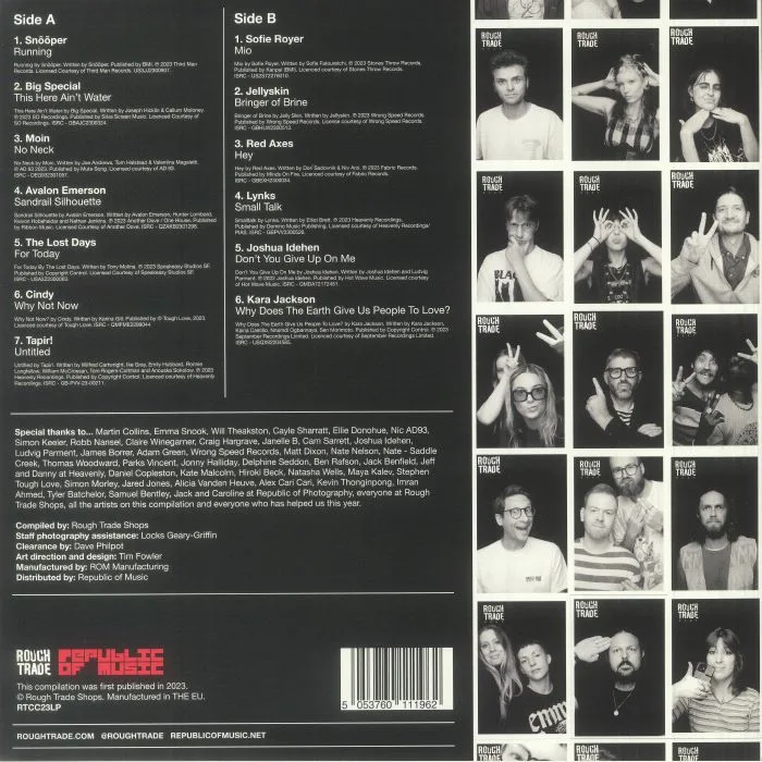 Обратная сторона обложки — VARIOUS — Rough Trade Counter Culture 2023