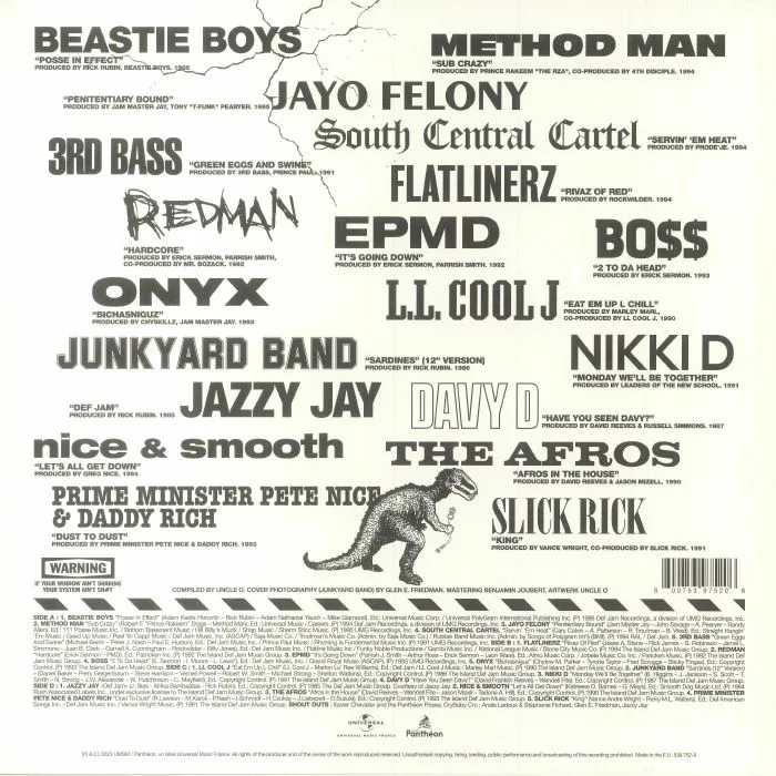 Back cover — VARIOUS — Dinosaur Beats