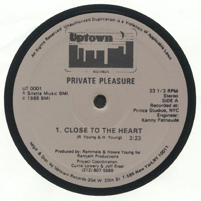 Front cover — PRIVATE PLEASURE — Close To The Heart (reissue)