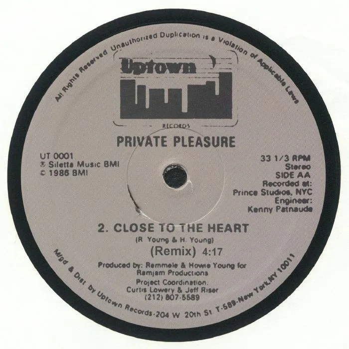 Back cover — PRIVATE PLEASURE — Close To The Heart (reissue)