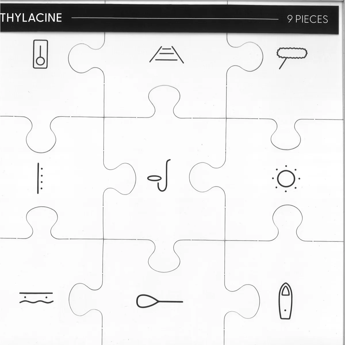 Back cover — Thylacine — 9 Pieces LP