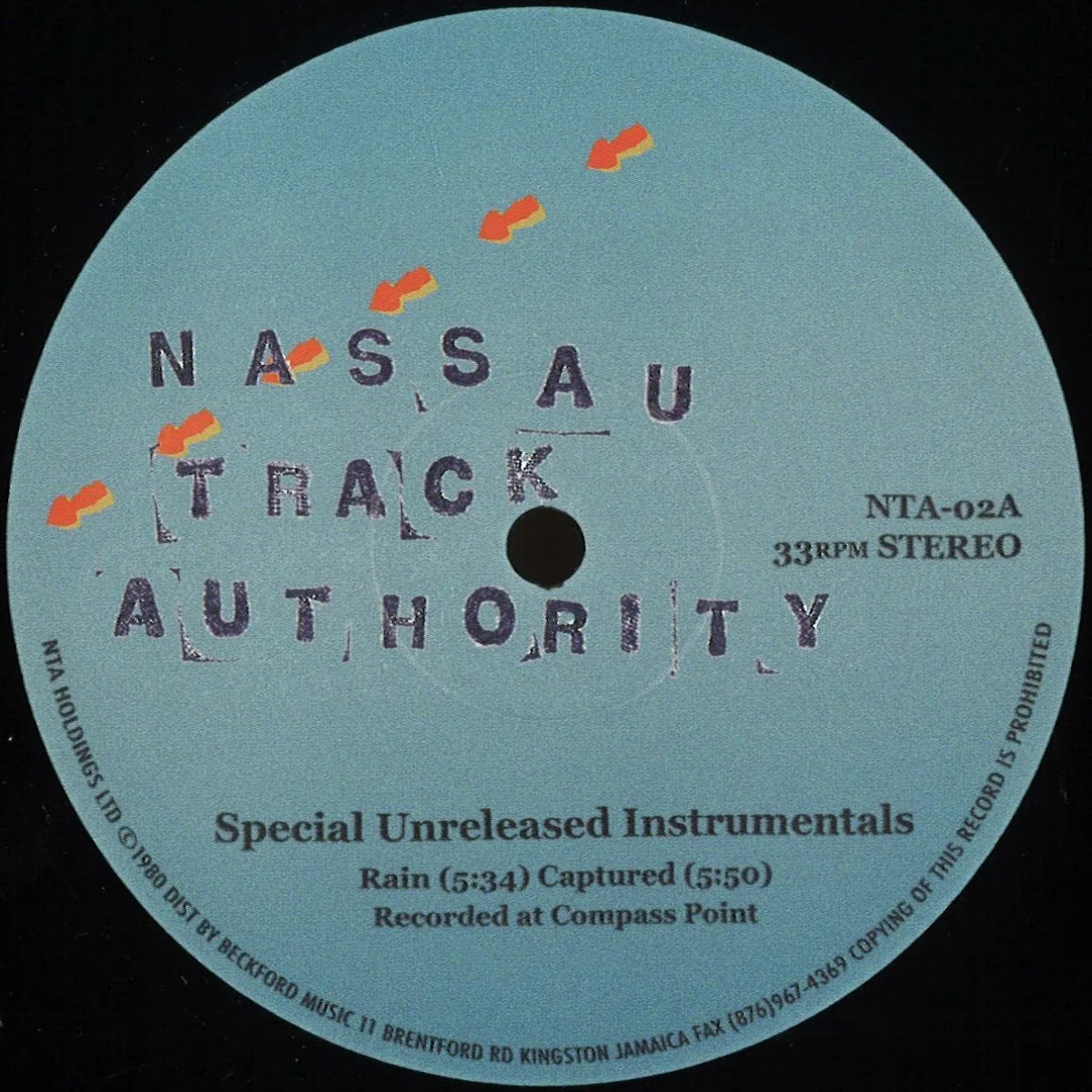 Nassau Track Authority — SPECIAL UNRELEASED INSTRUMENTALS