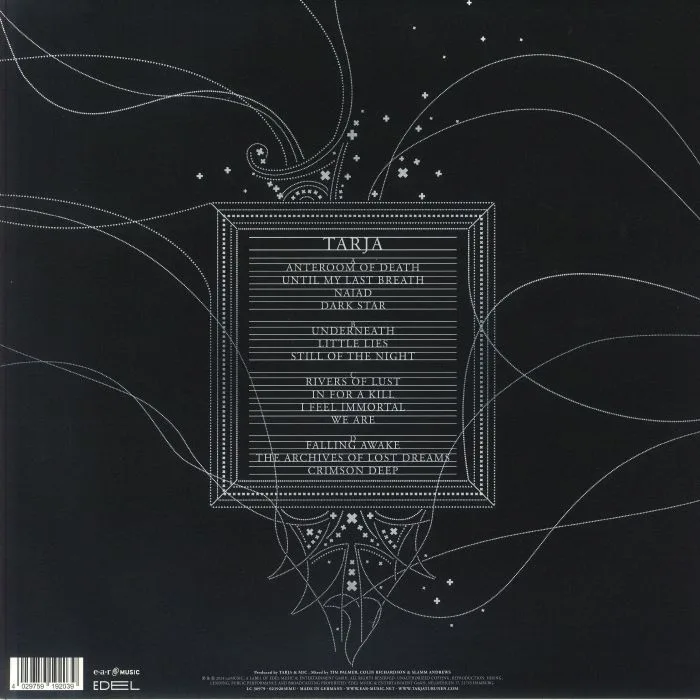 Back cover — TARJA — What Lies Beneath (remastered)
