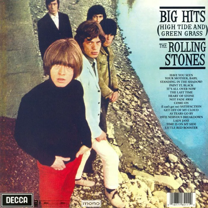 Обратная сторона обложки — The ROLLING STONES — Big Hits (High Tide & Green Grass) (Record Store Day 2019)