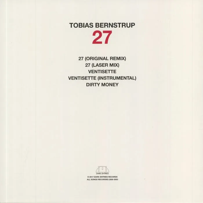 Back cover — Tobias Bernstrup — 27