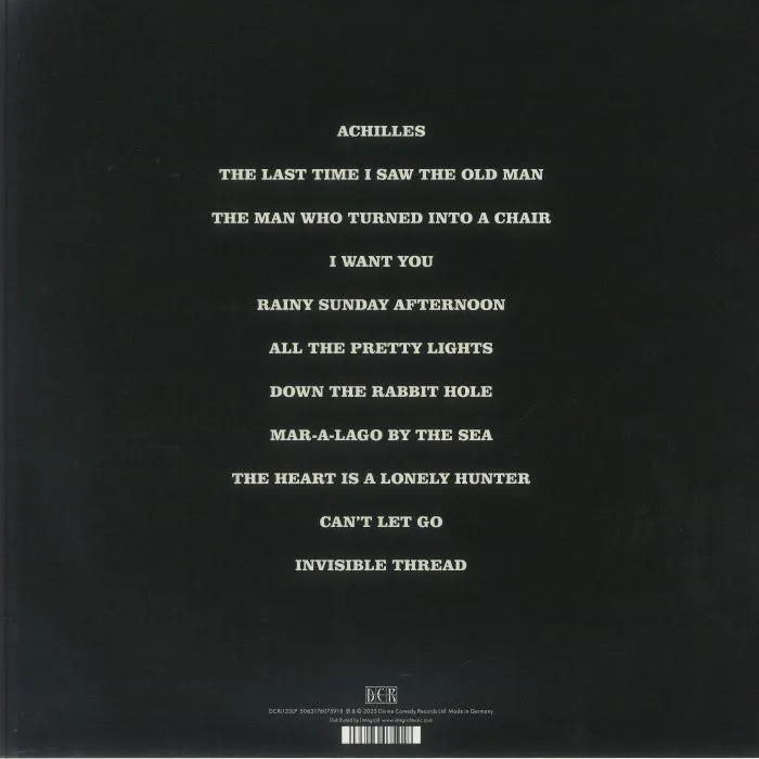 Back cover — The DIVINE COMEDY — Rainy Sunday Afternoon