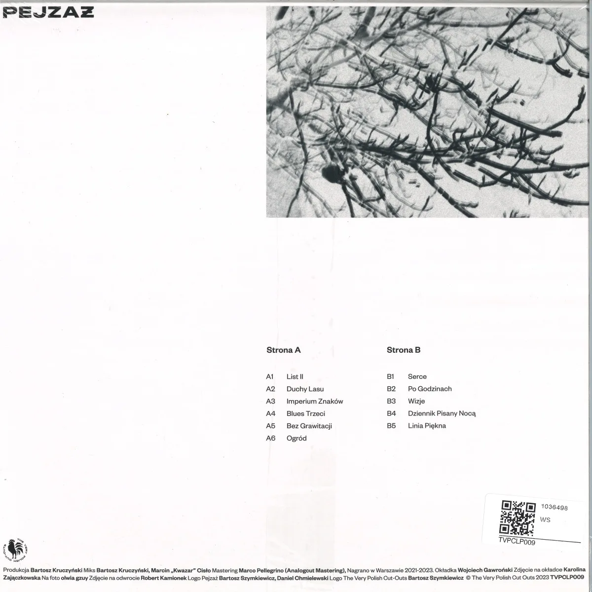 Обратная сторона обложки — Pejzaz — List II LP