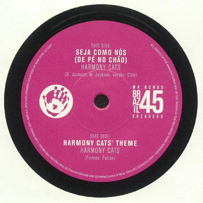 Front cover — HARMONY CATS — Seja Como Nos (reissue)