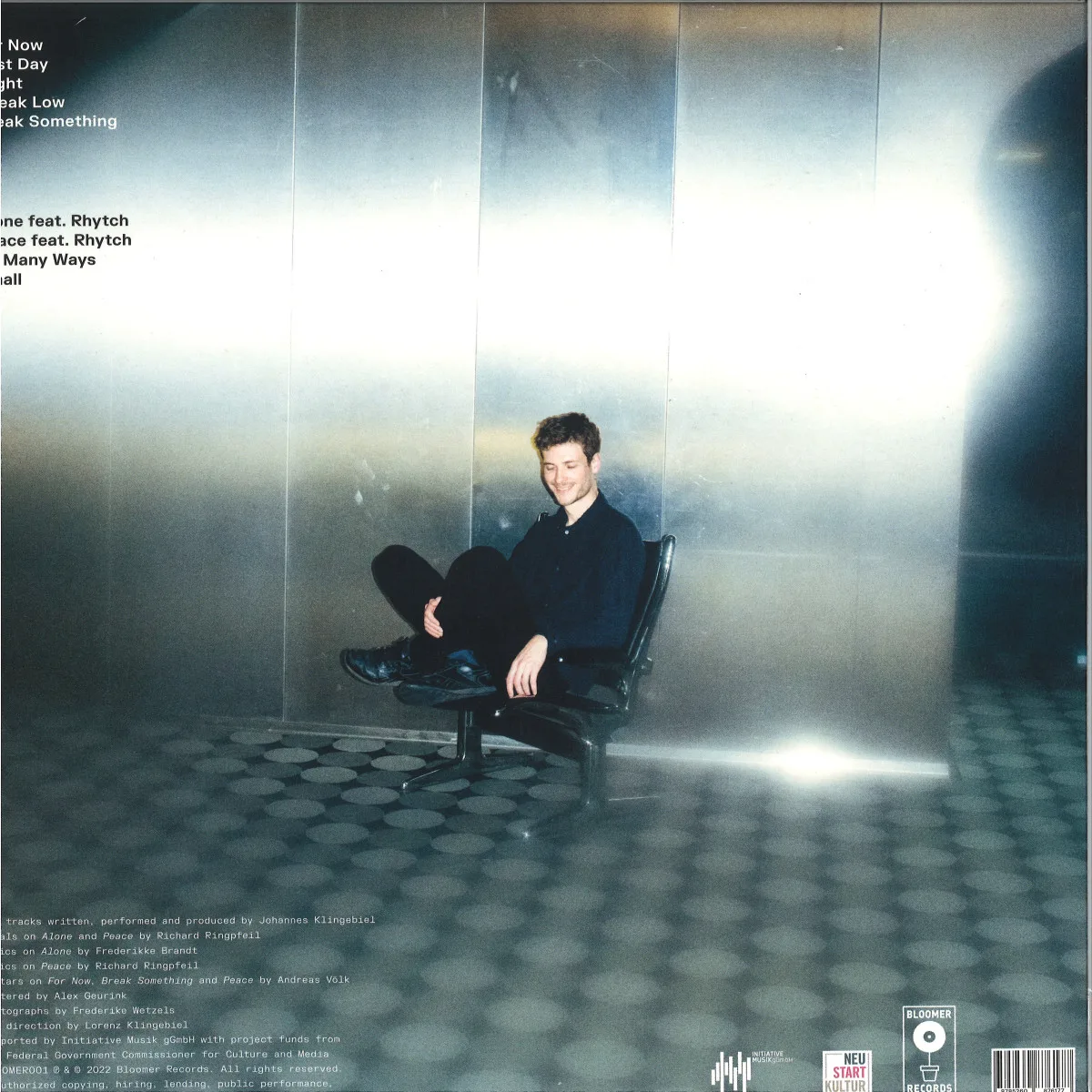 Back cover — Johannes Klingebiel — FOR NOW LP