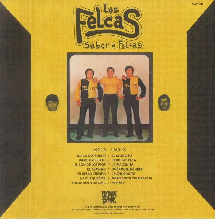 Обратная сторона обложки — LOS FELCAS — Sabor A Felcas (reissue)