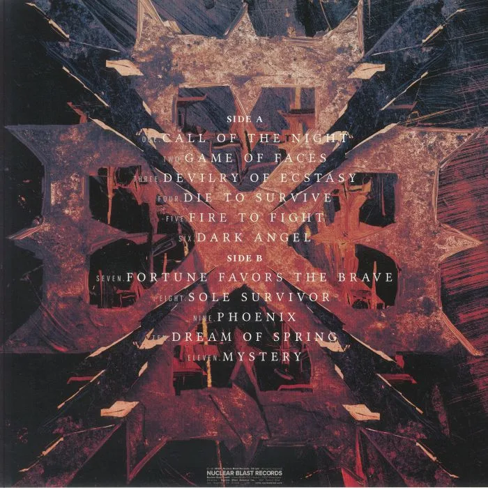 Back cover — DYNAZTY — Game Of Faces