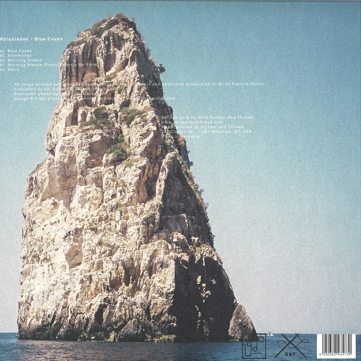 Back cover — Melquiades — Blue Caves