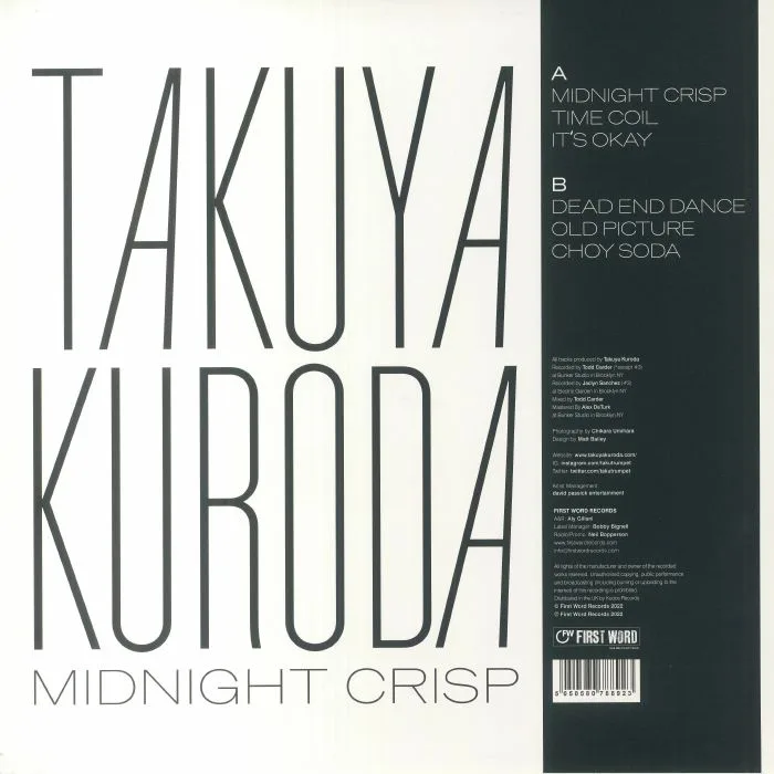 Back cover — Takuya KURODA — Midnight Crisp