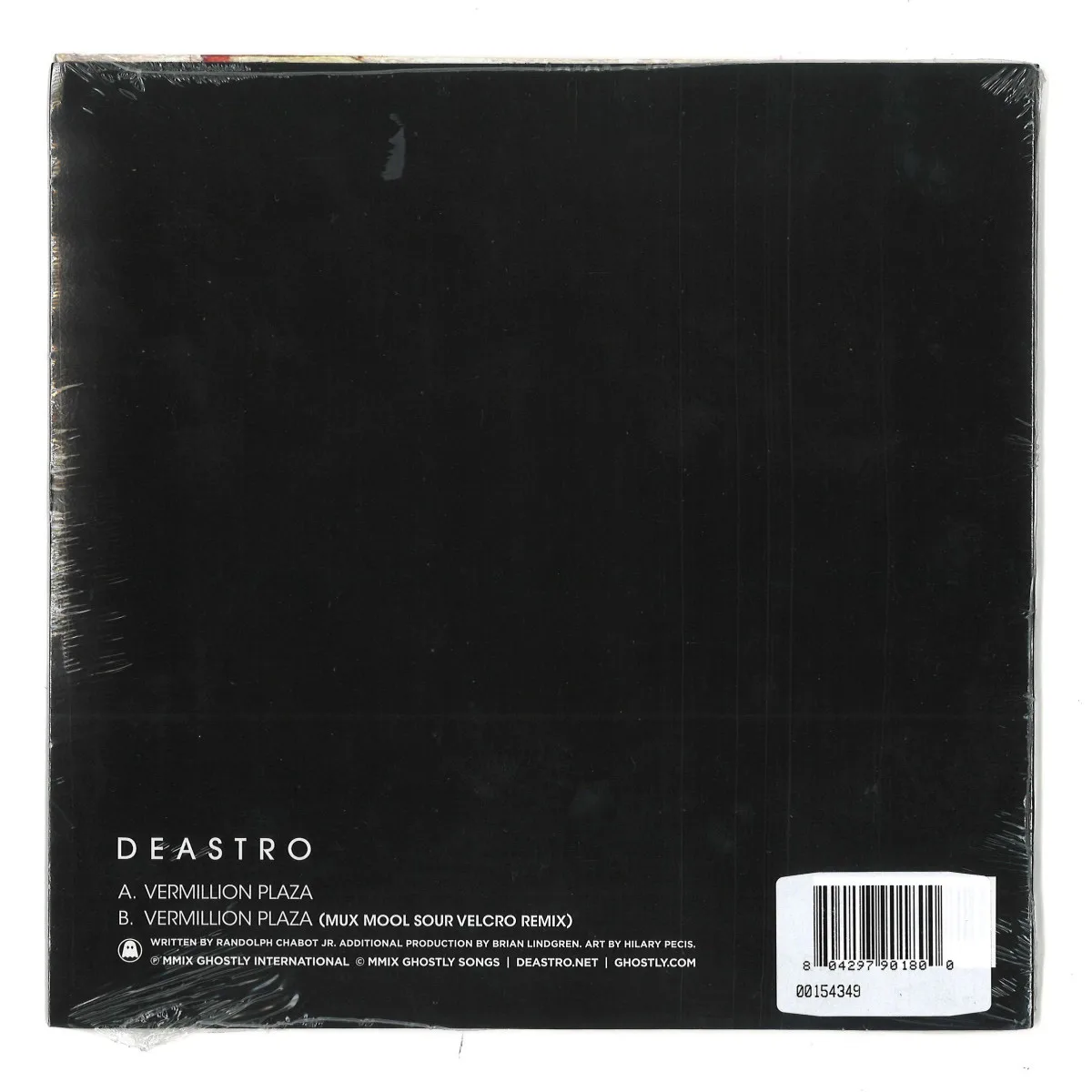 Обратная сторона обложки — Deastro — VERMILLION PLAZA 7"
