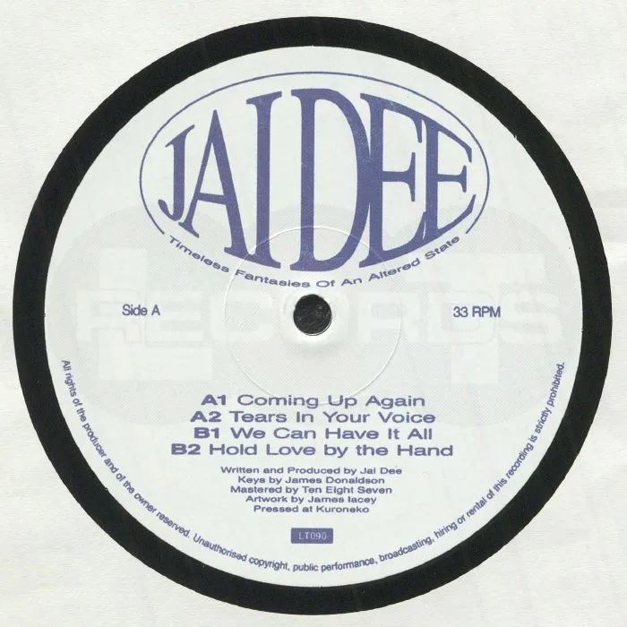 Front cover — JAI DEE — Timeless Fantasies Of An Altered State