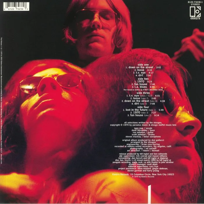 Обратная сторона обложки — The STOOGES — Fun House