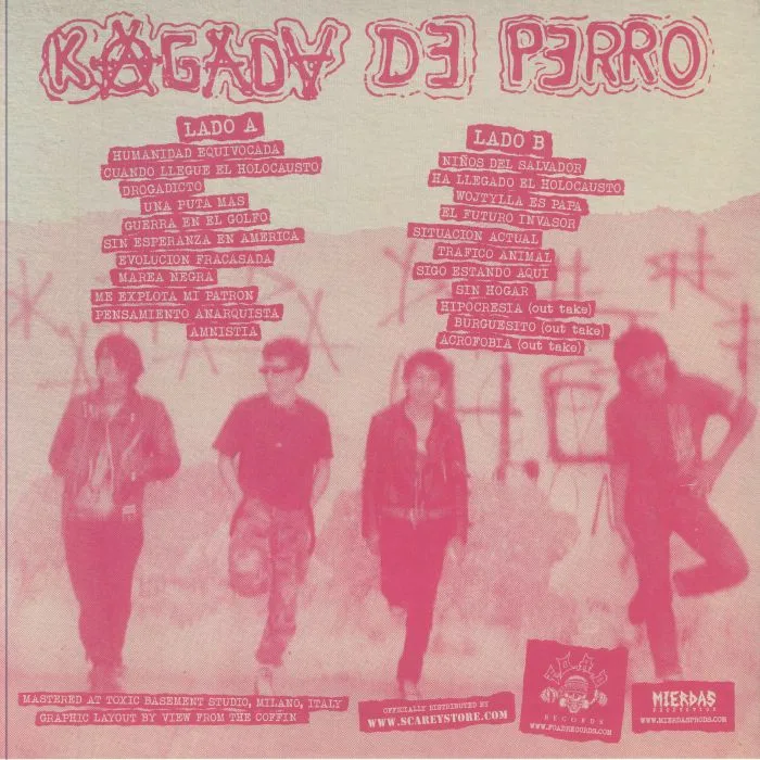 Обратная сторона обложки — KAGADA DE PERRO — Victimas De Horror (reissue)