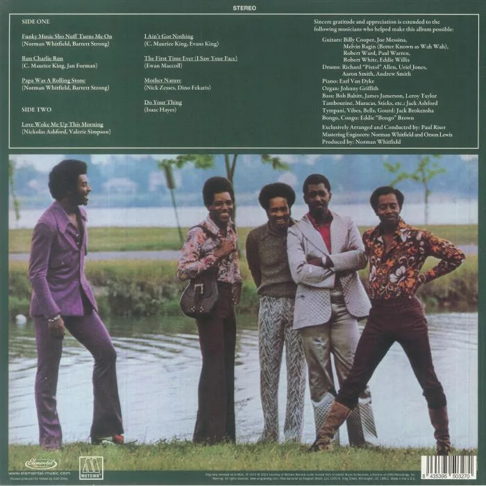 Обратная сторона обложки — The TEMPTATIONS — All Directions (Record Store Day RSD 2023)