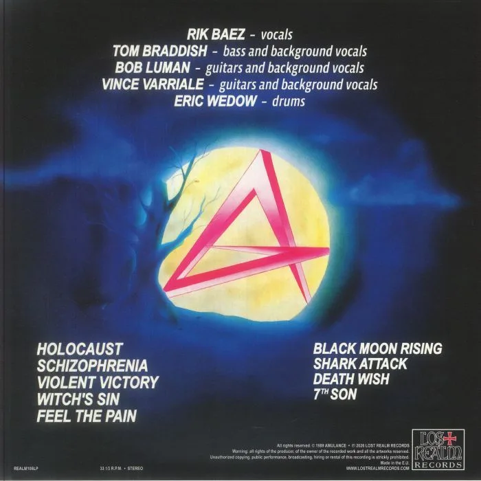 Back cover — AMULANCE — Feel The Pain