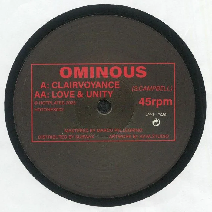 Лицевая сторона обложки — OMINOUS — Clairvoyance (reissue)
