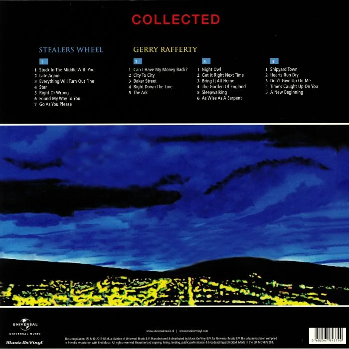 Back cover — Gerry RAFFERTY / STEALERS WHEEL — Collected