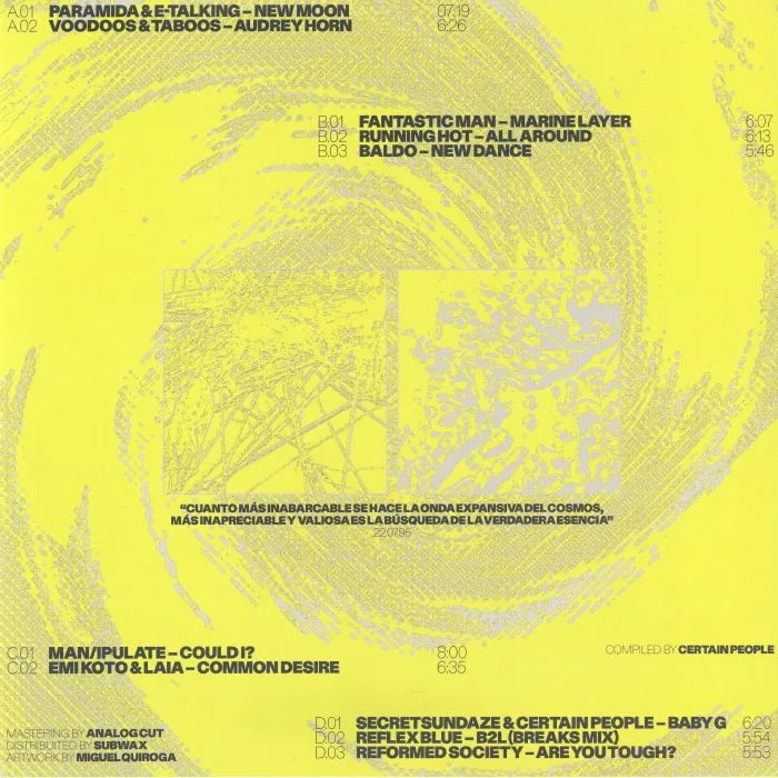 Обратная сторона обложки — VARIOUS — 10 Years Of Certain Music