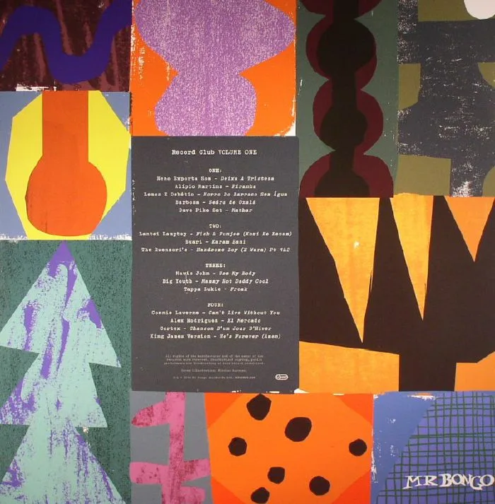Back cover — MR BONGO / VARIOUS — Mr Bongo Record Club Volume One (reissue)