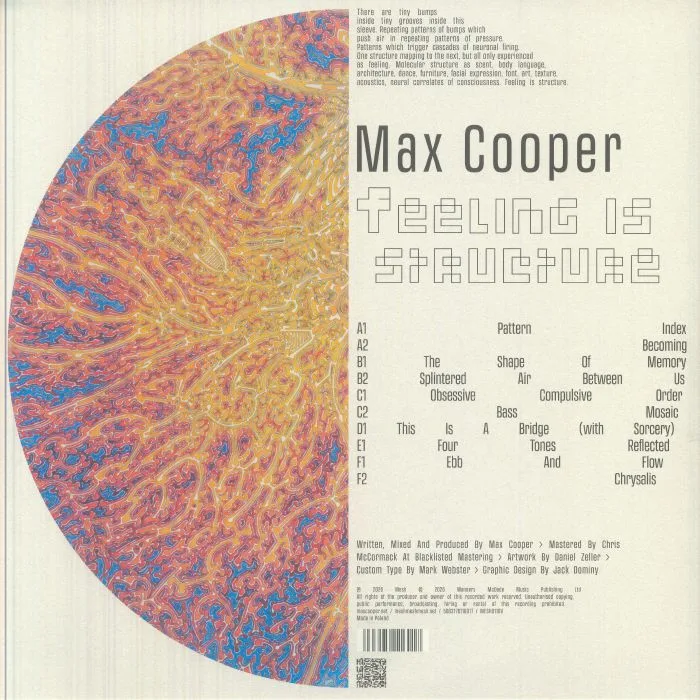 Back cover — Max COOPER — Feeling Is Structure