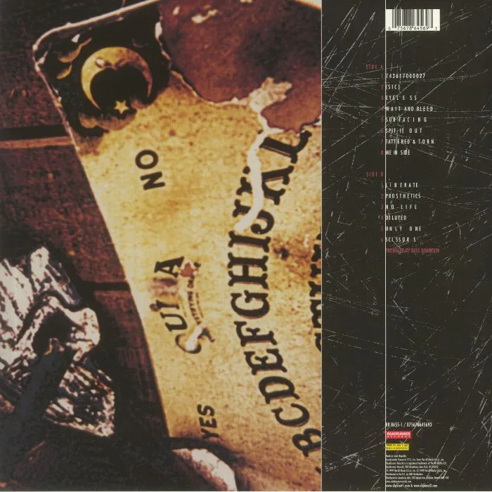 Обратная сторона обложки — SLIPKNOT — Slipknot (reissue)