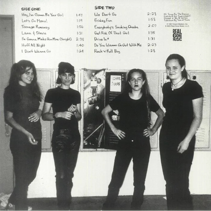 Back cover — The DONNAS — The Donnas