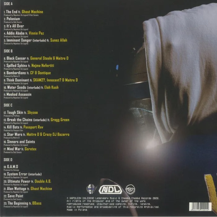 Back cover — NAPOLEON DA LEGEND — GAMO