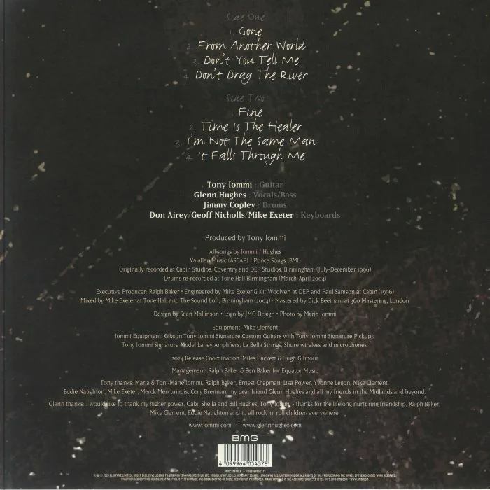 Обратная сторона обложки — IOMMI with GLENN HUGHES — The 1996 Dep Sessions (remastered) (B-STOCK)