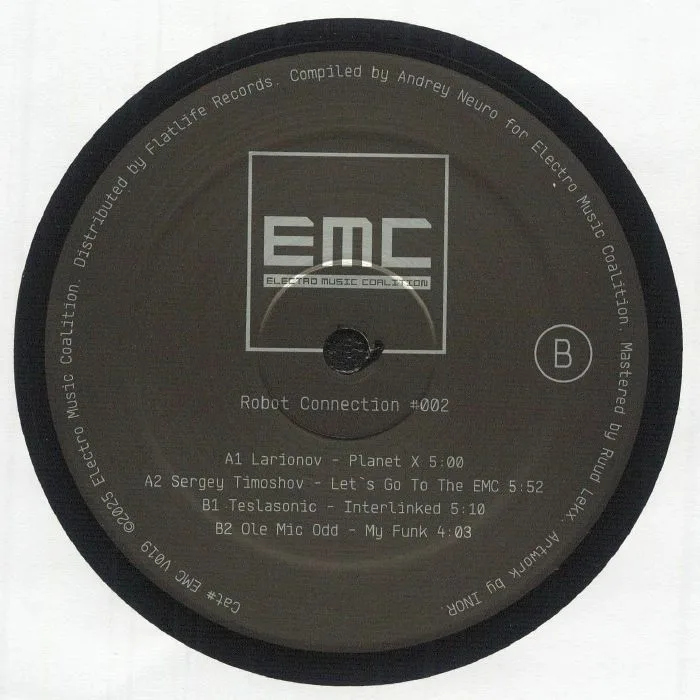 Back cover — LARIONOV / SERGEY TIMOSHOV / TESLASONIC / OLE MIC ODD — Robot Connection #002