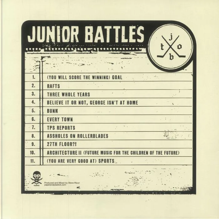 Back cover — JUNIOR BATTLES — Rally