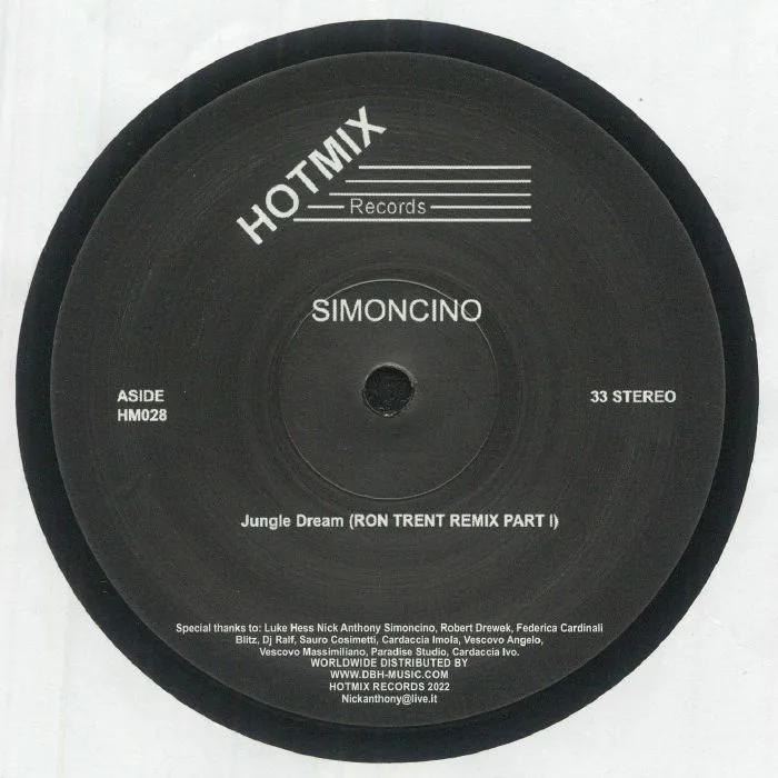 SIMONCINO — Jungle Dream (Ron Trent remixes)
