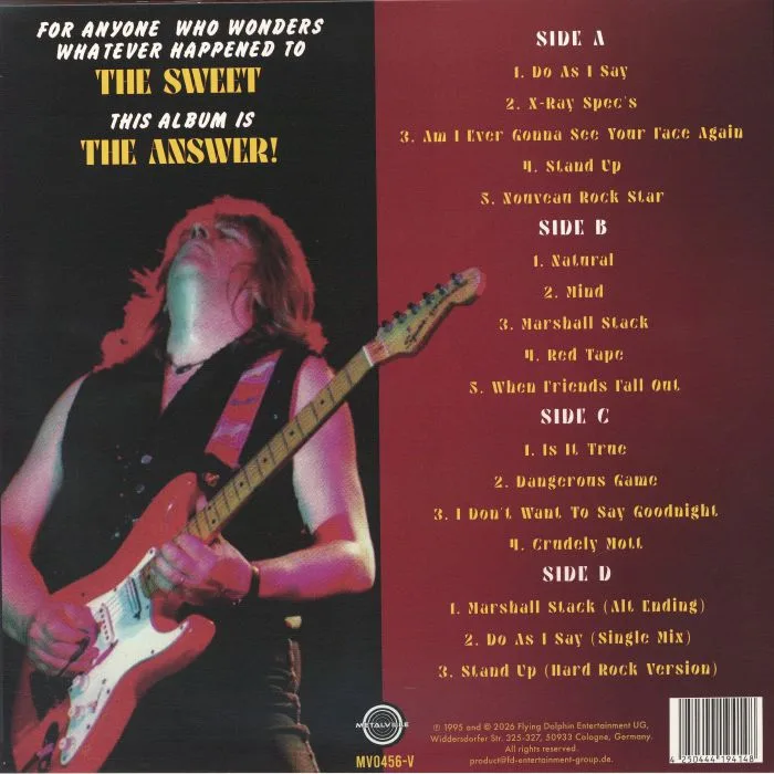 Back cover — SWEET — The Answer (Deluxe Edition) (reissue)