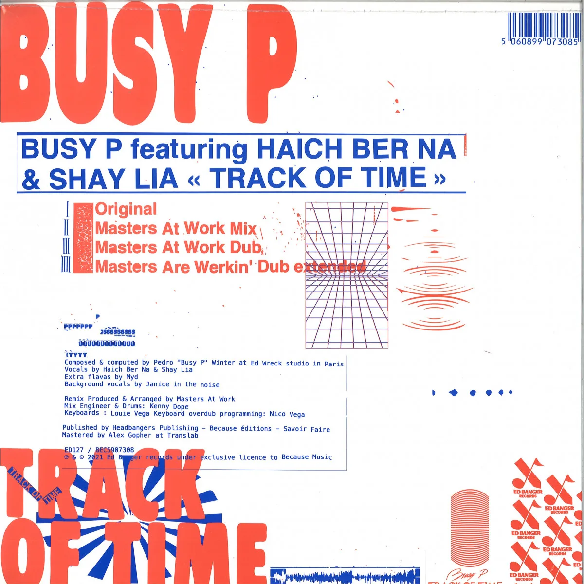 Back cover — Busy P — Track Of Time 2x12"
